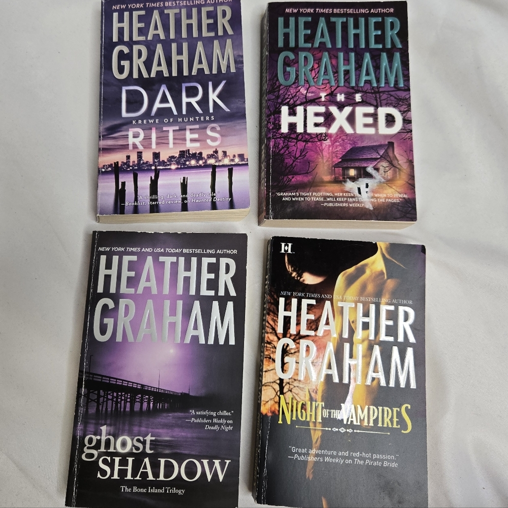 Heather Graham Dark Rites The Hexed Ghost‎ Shadow Night Of The Vampires lot of 4